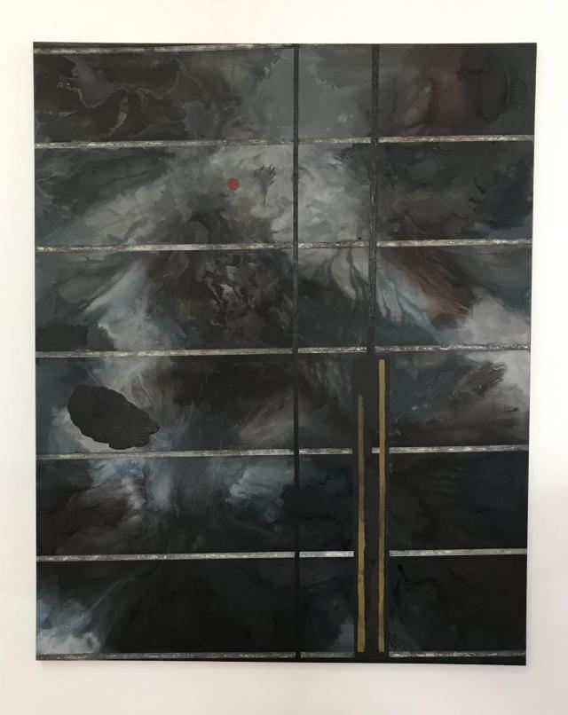 Helena Ticháčková, Nebe v hale 14, olej na plátně, 160 x 200 cm, do 06/25 