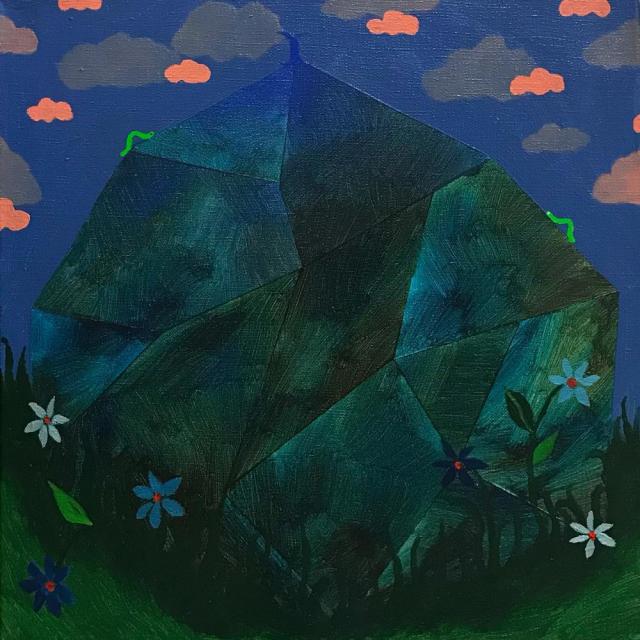 Helena Ticháčková, Precious Stone 1, akryl na plátně, 50 x 50 cm - do 06/2025, VYSTAVENO RE A1/221 