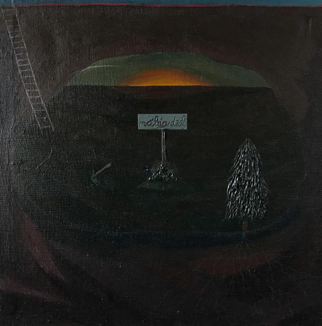 Helena Ticháčková, Underground III., olej na plátně, 52,5 x 52,5 cm, do 06/25