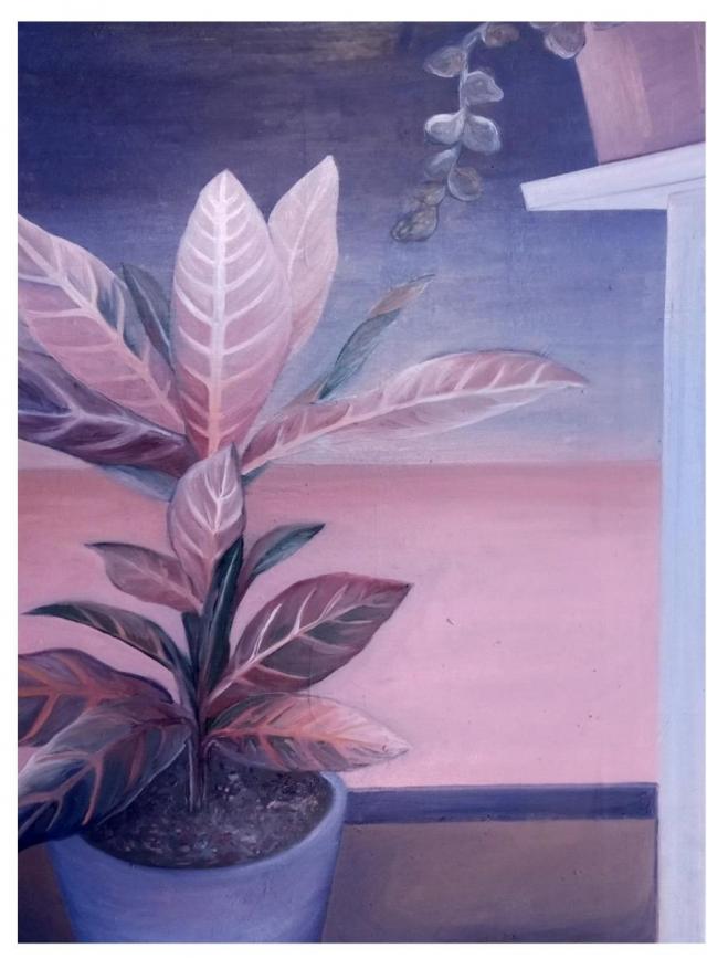 Veronika Šavarová, Bezpečná místa, olej na plátně, 60 x 80 cm - do 6/2027 - VYSTAVENO RE A1 127