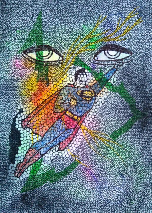 Daniela Ponomarevová, Kdo se chce vydat na cestu se Supermanem a Bílým králíkem? 6., kresba, 21 x 29,7 cm - do 6/2026