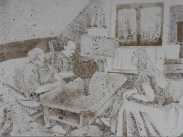 Lenka Zadražilová, Pokoje 2, 2022, prach na papíře, 84 x 59 cm - do 06/24