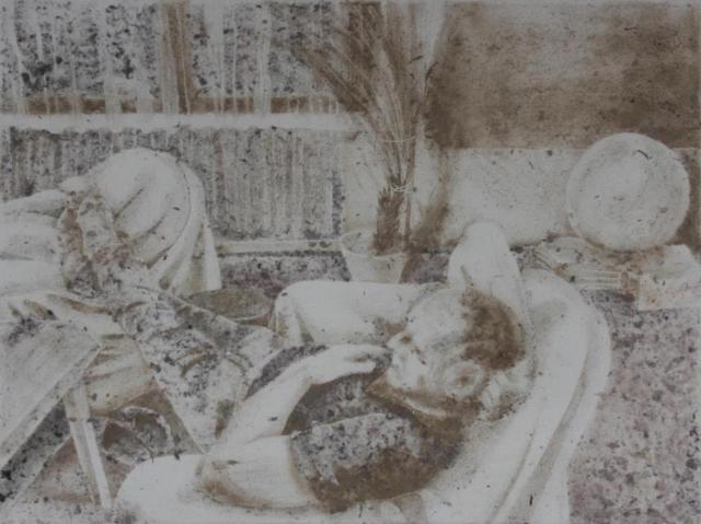 Lenka Zadražilová, Pokoje 4, 2022, prach na papíře, 84 x 59 cm - do 06/24
