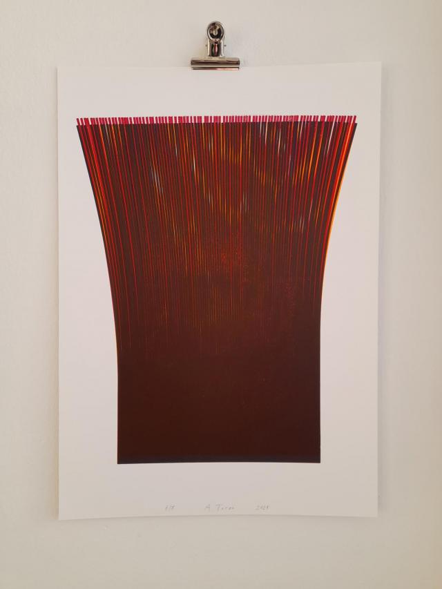 Adam Turzo, Bez názvu, 56,4 x 41,9 cm, vyvolávací cena 7.000,- 