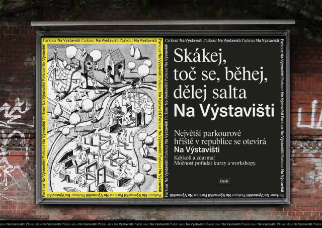 Vizuální identita Výstaviště Praha | Zdroj: Tereza Hejmová, Štěpán Malovec, Martin Odehnal | autor ilustrace pro Hobulet: Vojtěch Šeda